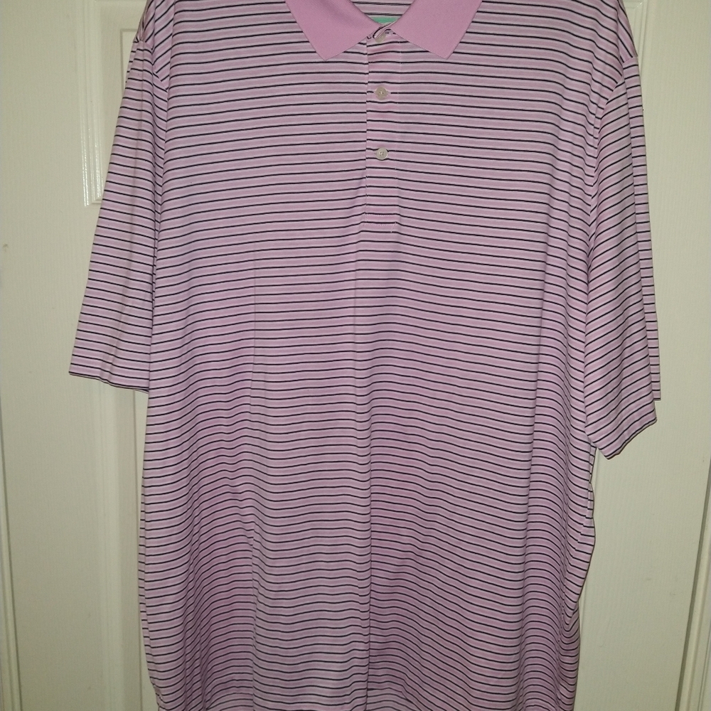 Polo Golf Ralph Lauren Striped Short Sleeve Polo Shirt Men's sz XXL.